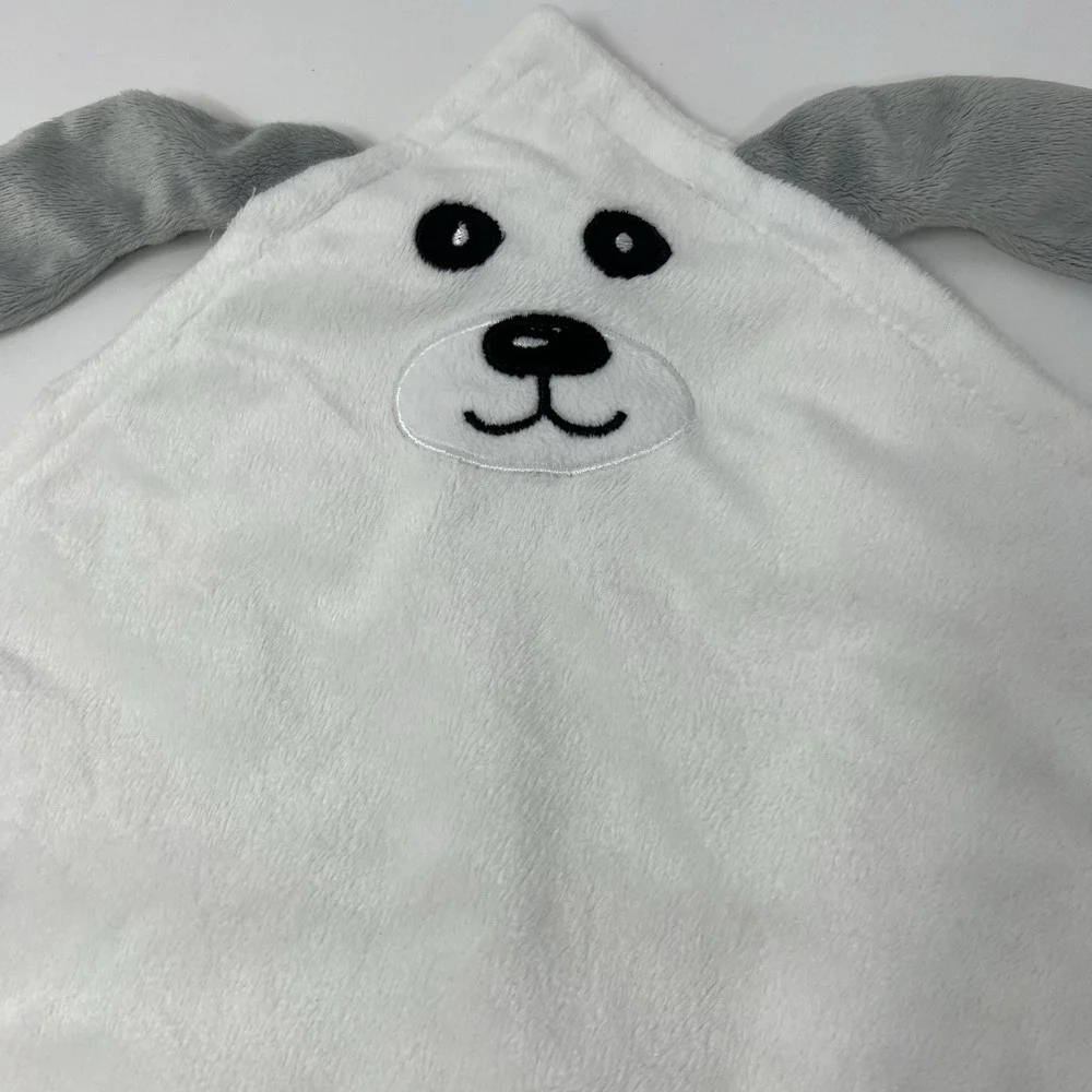 DaysU Baby Lovey Security Blanket Soft Minky Dots Embroidered Comfort Toy 15X15